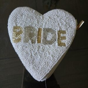 Beaded Bride Heart Wallet